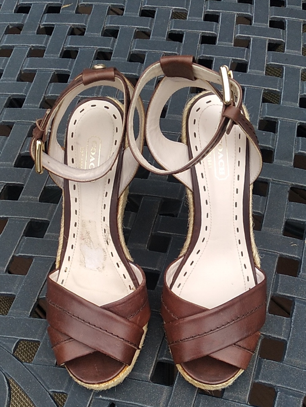 Coach espadrille wedges